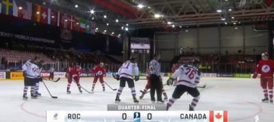 Первый период матча Россия-Канада завершился вничью