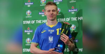 Александра Зинченко признали лучшим игроком матча Украины и Швеции на Евро-2020