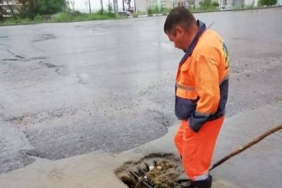Мэрия Читы: Ливневая система справилась с отводом дождевой воды с улиц города