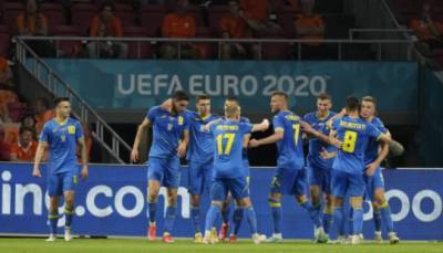 Сборная Украины впервые вышла в 1/4 финала чемпионата Европы