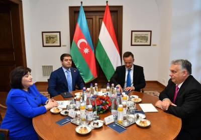 Виктор Орбан - Сахиба Гафарова - Спикер парламента Азербайджана поблагодарила венгерскую сторону за помощь в разминировании освобожденных от оккупации территорий (ФОТО) - trend.az - Венгрия - Азербайджан