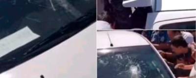 Узбекистанцы разбили машину человека, снимавшего нарушение ПДД
