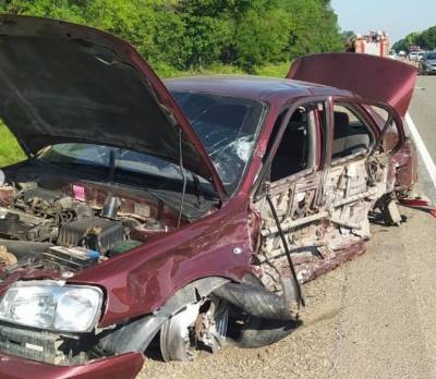 Три автомобиля, пять погибших: опубликовано видео страшного ДТП на Кубани