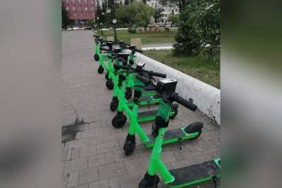 Пункт проката самокатов на площади Ленина в Чите установлен незаконно