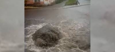 Глава Петрозаводска назвал причину затопления города в сильный дождь