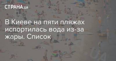 В Киеве на пяти пляжах испортилась вода из-за жары. Список - strana.ua - Украина - Киев - Днепропетровск - район Голосеевский - район Деснянский - район Оболонский