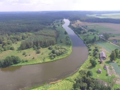 Река Вилия с высоты птичьего полета