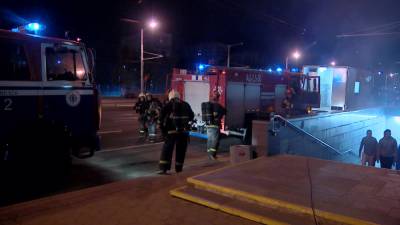 Спасатели провели ночную тренировку в метро
