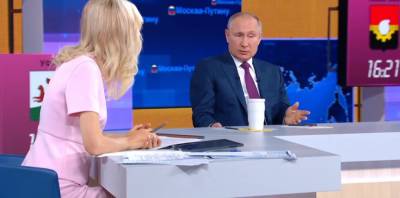 Главное, о чем говорил Владимир Путин во время «Прямой линии» 30 июня