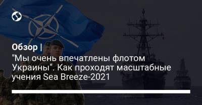 Обзор | "Мы очень впечатлены флотом Украины". Как проходят масштабные учения Sea Breeze-2021