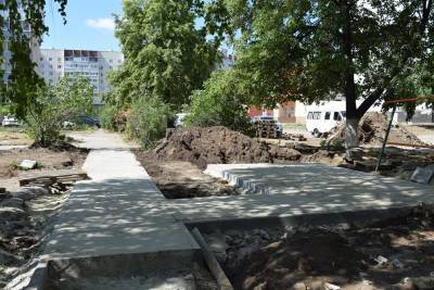 В 21 дворе Ульяновска по нацпроекту «Жильё и городская среда» обновлены проезды и тротуары