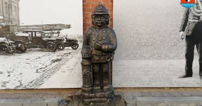 В Советске установили скульптуру пожарного