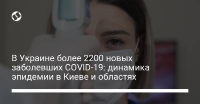 В Украине более 2200 новых заболевших COVID-19: динамика эпидемии в Киеве и областях