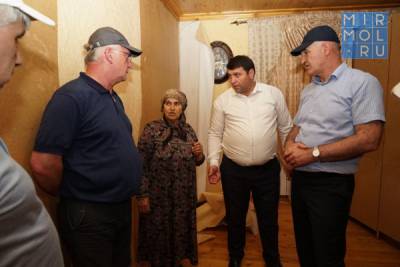 Правительство Дагестана окажет поддержку пострадавшим из-за обильных осадков в Хунзахском районе
