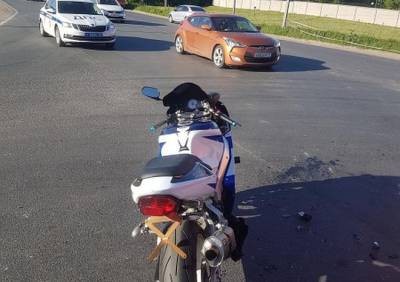 На Ряжском шоссе «Газель» столкнулась с мотоциклом