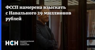 ФССП намерена взыскать с Навального 29 миллионов рублей