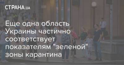 Еще одна область Украины частично соответствует показателям "зеленой" зоны карантина