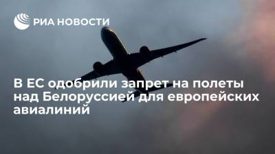 В ЕС одобрили запрет на полеты над Белоруссией для европейских авиалиний