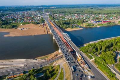 Власти Уфы отчитались о ходе работ на стройке нового моста-вставки через Белую