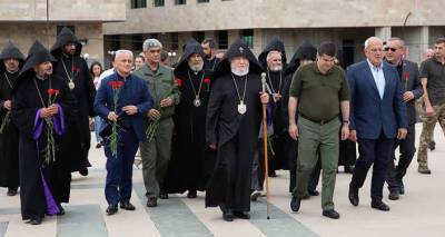 Католикос всех армян прибыл с визитом в Нагорный Карабах