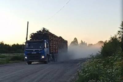 Жители деревни в Карелии задыхаются из-за пыли от лесовозов