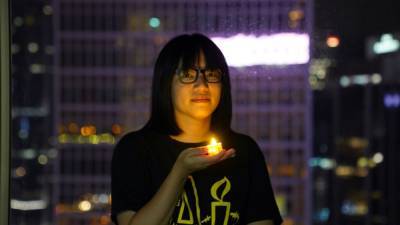 В Гонконге задержана организатор акции в память о Тяньаньмэне