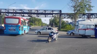 Мотоциклист пострадал в ДТП в Рязани