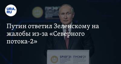 Путин ответил Зеленскому на жалобы из-за «Северного потока-2»