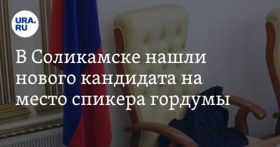 В Соликамске нашли нового кандидата на место спикера гордумы