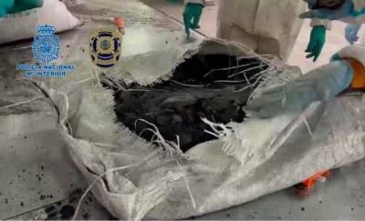 В Испании изъяли 860 кг кокаина, замаскированного под уголь