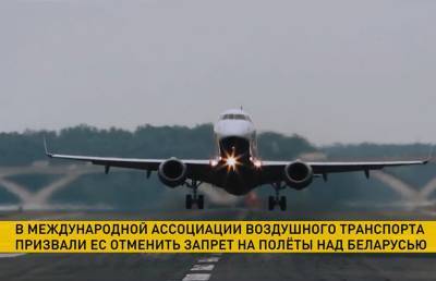 Международная ассоциация воздушного транспорта выступила против запретов, связанных с полетами над Беларусью