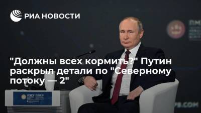 "Должны всех кормить?" Путин раскрыл детали по "Северному потоку — 2"