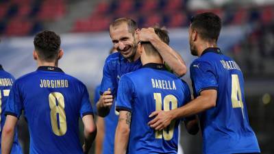 Сборная Италии по футболу разгромила Чехию в товарищеском матче