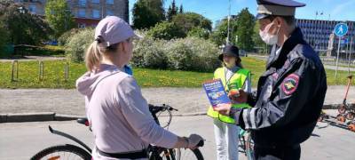 Инспекторы ГИБДД Петрозаводска стали часто штрафовать велосипедистов