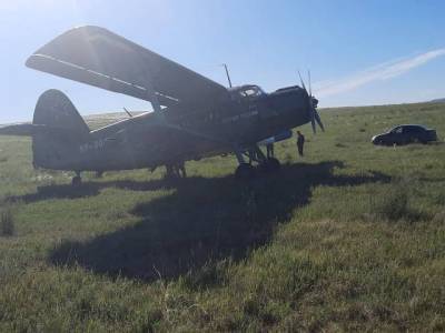 В Челябинской области самолет совершил вынужденную посадку в поле