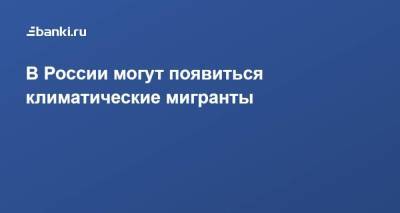 В России могут появиться климатические мигранты