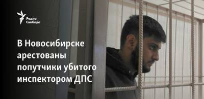 В Новосибирске арестованы попутчики убитого инспектором ДПС