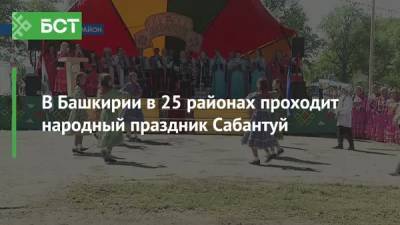 В Башкирии в 25 районах проходит народный праздник Сабантуй