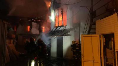 В Саларьево сгорел жилой дом