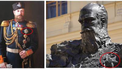 Шестиконечная звезда вместо ордена: новый памятник Александру III открылся в Гатчине