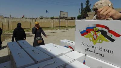 Российские военные доставили гуманитарную помощь жителям отдалённого посёлка в Сирии