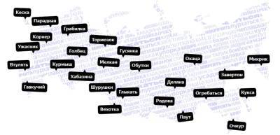 Яндекс опубликовал исследование про слова, употребляемые в отдельных регионах