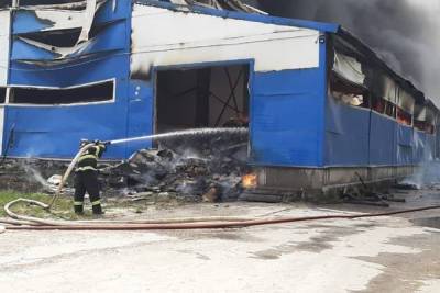 Пожар на складах в подмосковной Коломне потушен