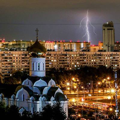 В воскресенье в Москве ожидается гроза