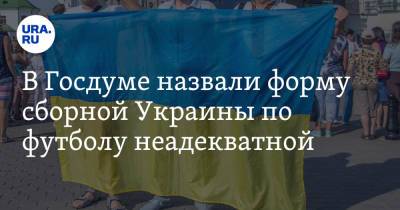 В Госдуме назвали форму сборной Украины по футболу неадекватной. На ней изображен Крым