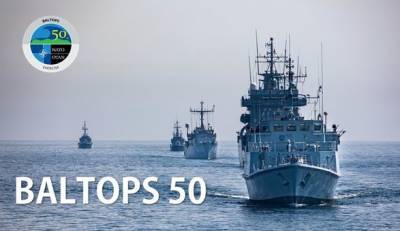 В Балтийском море стартовали крупные военно-морские учения НАТО Baltops