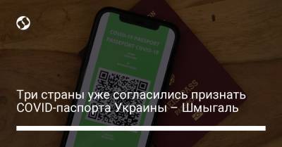 Три страны уже согласились признать COVID-паспорта Украины – Шмыгаль