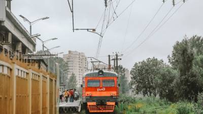 Пассажиры застряли в пригороде Петербурга из-за остановки сломанного поезда
