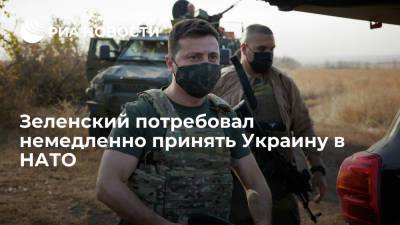 Зеленский потребовал немедленно принять Украину в НАТО