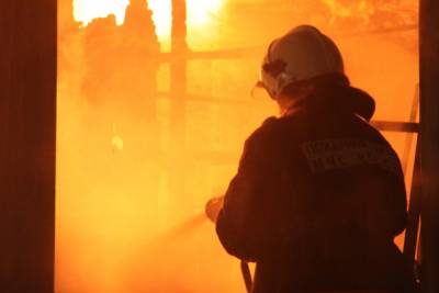 В Томской области произошел крупный пожар